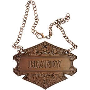 علامة decanter مع سلسلة قابلة للتعديل ، والنحاس ، 2.6 × 2 بوصة ، ملصق زجاجة الخمور (علامة بوربون) in Kuwait