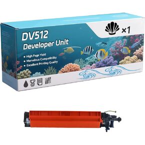 وحدة المطورين DV512 متوافقة مع Konica Minolta Bizhub 224e 284e 364e 454e 554e C224 C224E C284 طابعات ، 300000 صفحة ، مع رقاقة ، إخراج مستقر (2 حزمة أسود)