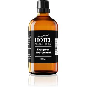 Airscent Evergreen Wonderland Holiday Diffuser Oil - زيت عطر العطلات الممتاز للناشر بالموجات فوق الصوتية والمياه وصياغة - 120 مل ، زجاجة قطرة زجاجية 4 Fl Oz