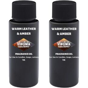 Warm Leather & Amber Fragrance Oil (Our Version of The Brand Name) (2 oz Bottle) for Candle Making, Soap Making, Tart Making, Room Sprays, Lotions, Car Fresheners, Slime, Bath Bombs