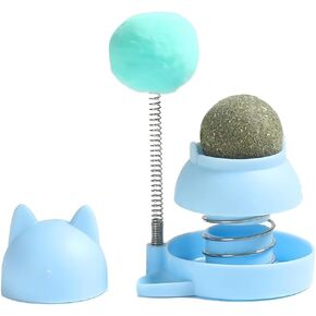 Cat Nip Ball, Catnip Wall Balls Snack Teeth Washing Healthy Rotatable Treats Toys, Kitten Playing Toy for Indoor, Cats Soothing Catnip (Avocado)