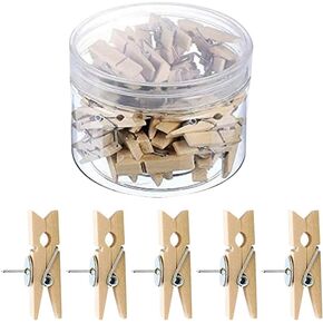 50 pcs دبابيس الدفع الخشبية مع مقاطع الورق الخشبية الزخرفية مقاطع الفلين لوحة Thumbtacks صغيرة الإبهام تمسك مقاطع pushpins photo photo photo dins for Office