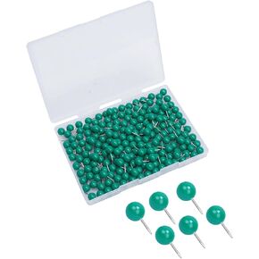 eZAKKA Map Push Pins, 200 Pcs Cute Push Pins for Cork Board Decorative Thumb Tacks for Photo Wall, Feature Wall, Travel Map, Bulletin Board, Office or Home, Light Pink
