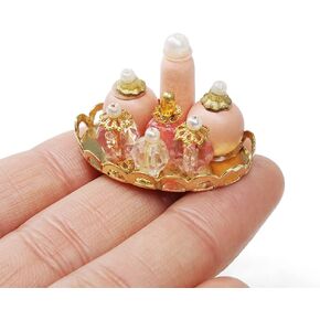Odoria 1/12 Miniature Perfume Tray Dollhouse Decoration Accessories, Pink