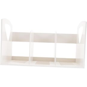Bookshelf for Office Home Portable Bookshelf Sturdy Construction White Floating Shelves