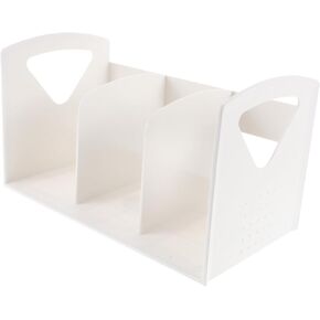 Portable Bookshelf White Bookshelves Bookcase Desktop Shelves Large Capacity Storage