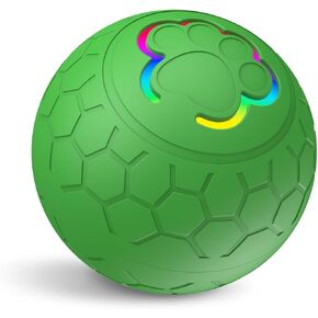 Dog Toy Balls, Interactive Toys for Puppy Small Dogs Cats, Robust self-Rolling Ball, Tough Motion Activated Automatic Moving Dog Ball Toys Indoor Outdoor, Green