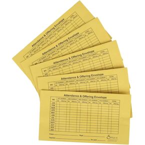 Church Offering Envelopes - Cash Envelopes For Tithes And Offering - Swanson Christian Products (10, ATTENDANCE AND OFFERING)