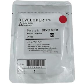 DV512 Developer 250g for Compatible Color Copier Models C221 C224 C281 C284 C364 C454 C554 1PC(BK-250g)