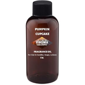 Pumpkin Cupcake Fragrance Oil (4 oz Bottle) for Candle Making, Soap Making, Tart Making, Room Sprays, Lotions, Car Fresheners, Slime, Bath Bombs, Warmers…