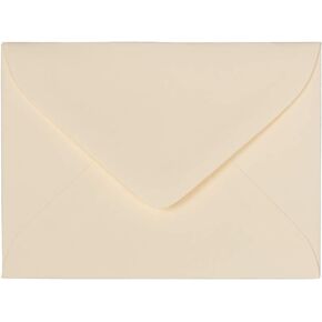 JAM PAPER 2 3/4 x 3 3/4 V-Flap Commercial Envelopes - Ivory - 100/Pack