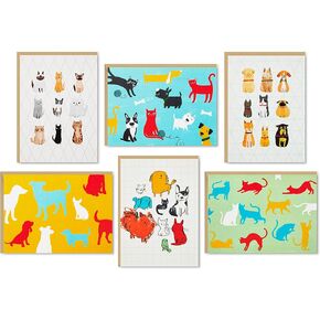 Hallmark Rainbow Stripes Stationery Set (12 Sheets with Envelopes and Seals) Gift for Birthdays, Graduations, New Jobs