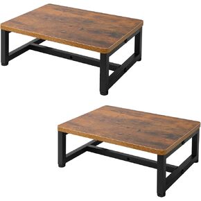 2 Pcs One Step Stool with Non-Slip Surface and Non-Slip Foot Pad Design for Adults and Seniors,Suitable for Use at Stairwells, Bedrooms, Kitchens, Bathrooms