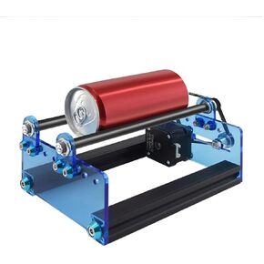 Twotrees 360° Y-axis Rotary Roller for Laser Engraver Engraving Cylindrical Objects,Wine Glass,Bottle,Tumbler,Compatible with Most Laser Engraver Machine