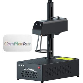ComMarker B4 60W JPT Mopa Fiber Laser Engraving Machine,Support Lightburn Laser Engraver with 2Lens,2in1 Desktop Handheld Color Marking Machine for Stainless Steel,Tumbler