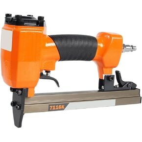 Oil-Free Pneumatic Staple Gun 7116K 22Gauge 71 Series Upholstery Stapler Fine Wire Air Stapler Gun for Picture Frames