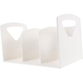 Book Rack Desktop Bookshelf White Bookshelves Sturdy and Smooth Surface Portable for Home Office
