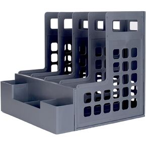 رف كتاب Simple Book Stand 4 Grid Five Frame سطح مكتب مربع تخزين رف رف تخزين الطالب لمكتب تخزين المكتب مجلة تخزين ملفات الكتب وأغطية الكتب (أ) in Kuwait