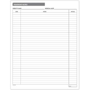 Doctor Stuff Medical & Dental Patient Progress Notes - Double-Sided, Heavyweight 28lb Paper, 100-Pack, Treatment Notes New Client Forms for Doctors, Nurses, and Office Professionals