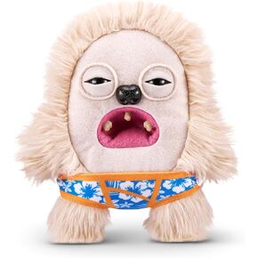Vacay Vibes by ZURU, Funny Ugly Monster, Plush, Collectible, Toy (Hedge Grog - Cream)