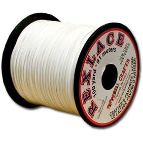 SLC Rexlace White Plastic Lacing Cord, 3/32" by 100 Yards