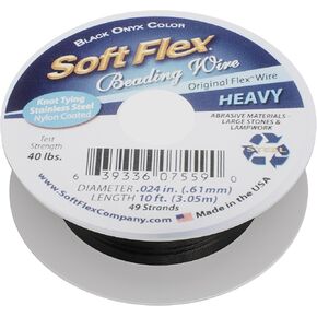 Soft Flex 49 Strand Beading Wire - Heavy 0.24 Diameter - 10 Feet Nylon Design Wire in Saudi Arabia