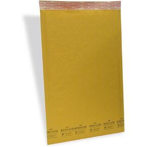 5 Self-Sealing Kraft Bubble Mailers, 16" H x 10.5" W, 100 Box