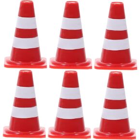 TOYANDONA 40pcs Roadblock Barricade Model Simulation Road Signs for Boy Girl's Traffic Scene Play Learning Toys