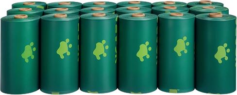 VEVOR Dog Poop Bags, 270 Counts 13 x 9 in, Sturdy & Thick Pet Waste Bags, Biodegradable HDPE Waste Bag Refill Rolls, Leak-Proof Unscented Trash Bag for Doggie Cat Pet, Dispenser Not Included in Saudi Arabia