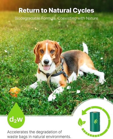 VEVOR Dog Poop Bags, 270 Counts 13 x 9 in, Sturdy & Thick Pet Waste Bags, Biodegradable HDPE Waste Bag Refill Rolls, Leak-Proof Unscented Trash Bag for Doggie Cat Pet, Dispenser Not Included in Saudi Arabia