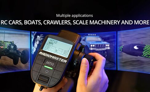 Radiomaster MT12 Surface Radio Controller 2.4G ExpressLRS Or 4in1 Multiprotocol for RC Car Boat (MT12 4IN1 with Receiver) in Saudi Arabia