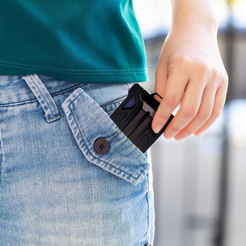ID Badge Holder with Retractable Clip, Credit Card Holder, Keychain Wallet, Name Badge Holders, Business Card Holder, and Money Clip for Men (Heavy Reel Retractable & Badge Holder) in Saudi Arabia
