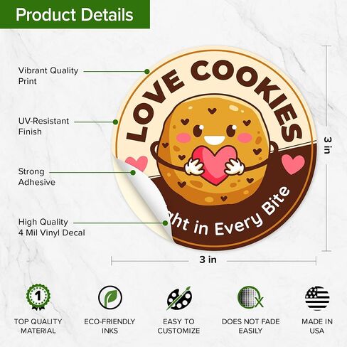 Custom Stickers, Customized Business Logo Vinyl Labels, 20 to 1000 Stickers Pack, Personalized Product Labels in 13 Shapes, UV Protected, Waterproof, 3 Inches, in Saudi Arabia