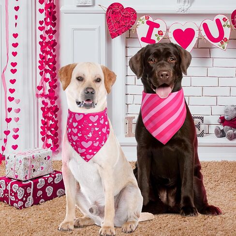 عيد الحب الكلب Bandana St Patricks Day و Easter Dog Bandana كبير 3pcs ، وشاح ملون للصبي والفتاة ، المثلث عكس المرايل. in Kuwait