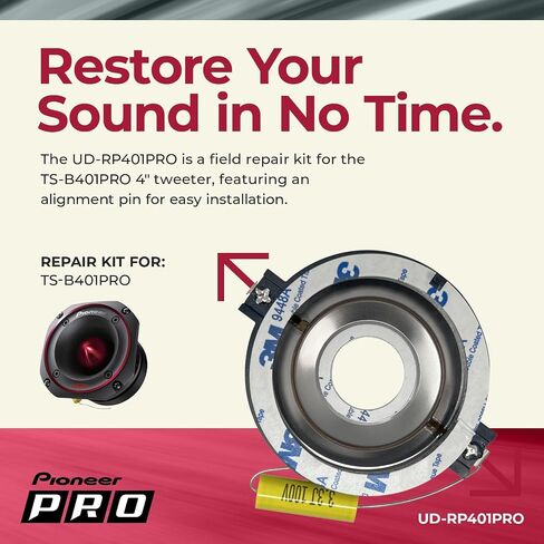 PIONEER TS-B351PRO، مكبرات صوت للسيارة، نطاق كامل، جودة صوت واضحة، سهلة التركيب واستجابة معززة للجهير، مكبرات صوت 3-1/2 بوصة، أسود in Saudi Arabia