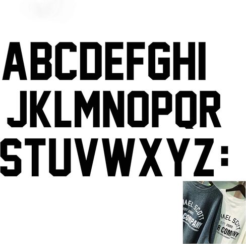 52 Pieces 3 Inch Iron On Letters Heat Transfer Letters Paper for Clothing Sport Jersyes T Shirts Team Name(Green) in Saudi Arabia