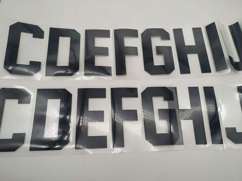 52 Pieces 3 Inch Iron On Letters Heat Transfer Letters Paper for Clothing Sport Jersyes T Shirts Team Name(Green) in Saudi Arabia