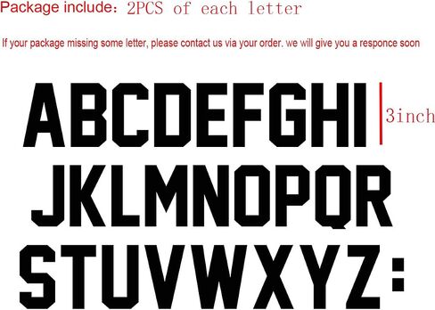 52 Pieces 3 Inch Iron On Letters Heat Transfer Letters Paper for Clothing Sport Jersyes T Shirts Team Name(Green) in Saudi Arabia