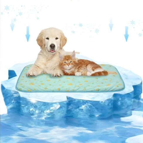 Cooling Mat for Dogs, Dog Cooling Mat, Reversible Cool & Warm, All-Season Use, Anti - Slip, Machine Washable, Ideal for Dogs & Cats in Kuwait