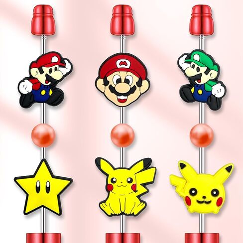 غاريتورا حيوانات لطيفة الكلب حبات البؤرة للأقلام ، والخرز البؤري السيليكون الكرتون لصنع مجوهرات مفاتيح حبة DIY (لطيف) in Kuwait