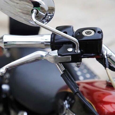 HDBUBALUS Chrome Front Brake Master Cylinder Cover Fit for Harley Touring 05-07 Dyna 06-17 in Saudi Arabia