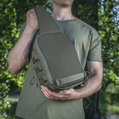 M-Tac Elite Cross Bag Slim - Tactical Crossbody Sling Backpack for Man with CCW Concealed Carry (Multicam, Slim) in Saudi Arabia