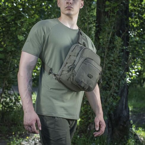 M-Tac Elite Cross Bag Slim - Tactical Crossbody Sling Backpack for Man with CCW Concealed Carry (Multicam, Slim) in Saudi Arabia