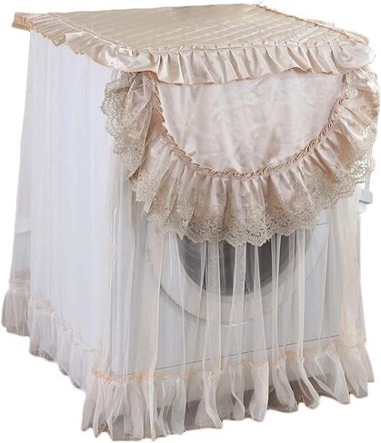 Appliance Dust Cover Washer Cover，Three Sides Wrapping Multi-Purpose Lace Machine Top Cover，Roller Washing Machine Dust Proof Cover Washer Protection Furniture Dust Cover for Home Appliances(A) in Saudi Arabia