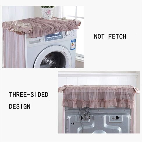 Appliance Dust Cover Washer Cover，Three Sides Wrapping Multi-Purpose Lace Machine Top Cover，Roller Washing Machine Dust Proof Cover Washer Protection Furniture Dust Cover for Home Appliances(A) in Saudi Arabia