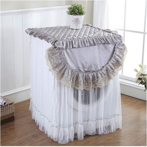 Appliance Dust Cover Washer Cover，Three Sides Wrapping Multi-Purpose Lace Machine Top Cover，Roller Washing Machine Dust Proof Cover Washer Protection Furniture Dust Cover for Home Appliances(A) in Saudi Arabia