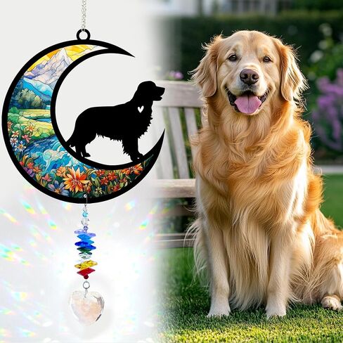 Suncatcher الألمانية Shepherd ، هدية مخصصة لخسارة الحيوانات الأليفة مع الاسم والتاريخ ، مصاصة الشمس الكريستال على شكل قلب ، صانع قوس قزح ، صانع قوس قزح. in Kuwait