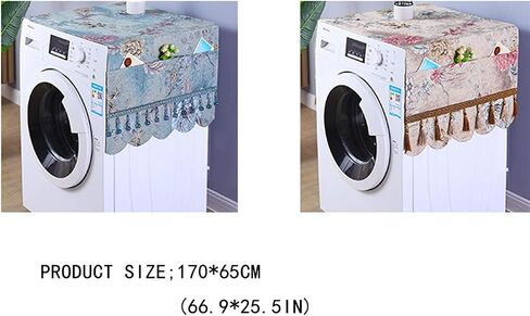 Appliance Dust Cover Dust Resistant Washing Machine Cover on 3 Sides, Sun-Proof Cover , Fit for Most Front-loading Machine，170*65cm(66.9*25.5in) Dust Cover for Home Appliances(A) in Kuwait
