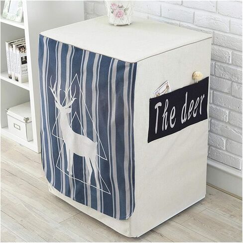 Appliance Dust Cover Washing Machine Cover,Fit for Most Front-loading Machine,Cover on 3 Sides-Maximum Protection，With Storage Bags Dust Cover for Home Appliances(B) in Kuwait