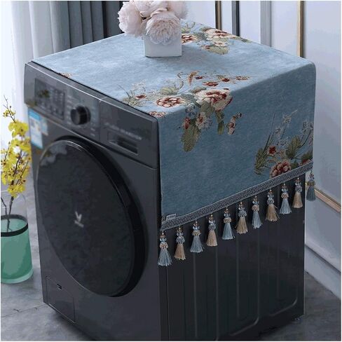 Appliance Dust Cover Multi-Purpose Washing Machine Cover，European-style Multi-Purpose Drum Washing Machine Cover，Red Festive Holiday Household Cover Towel Dust Cover for Home Appliances(C) in Kuwait
